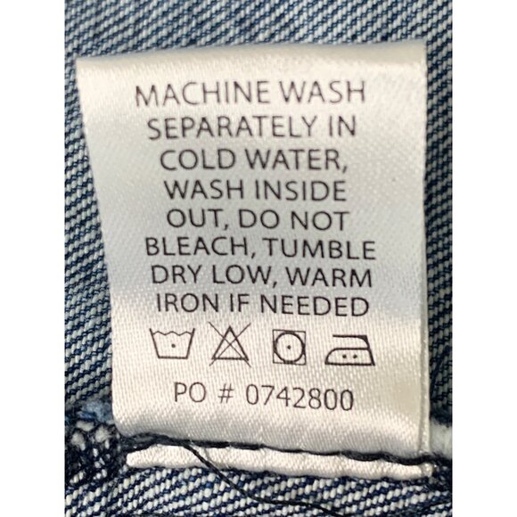 Rare New L Show Me Your Mumu Penny Lane Faux Fur Denim Coat RL10649 - Picture 9 of 14